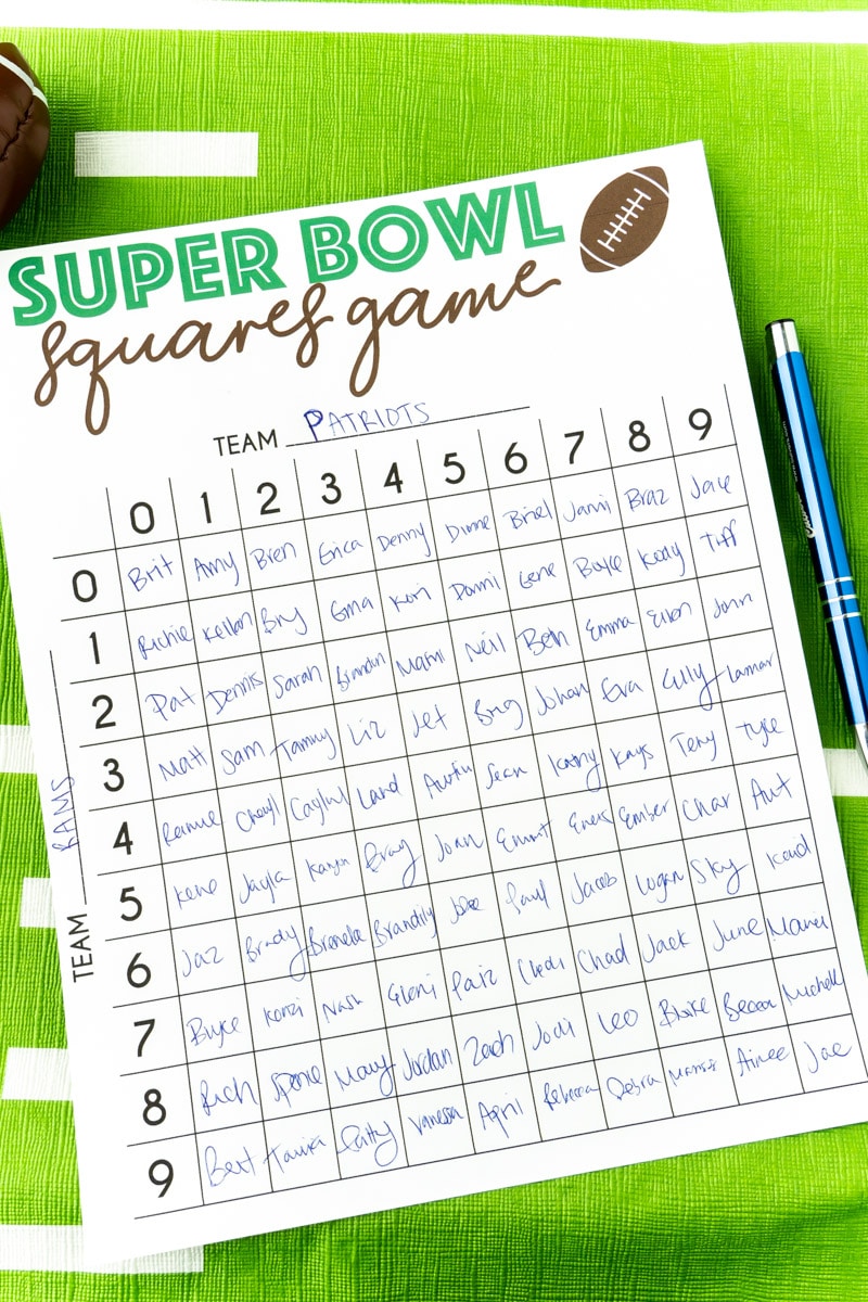 super bowl betting games for party