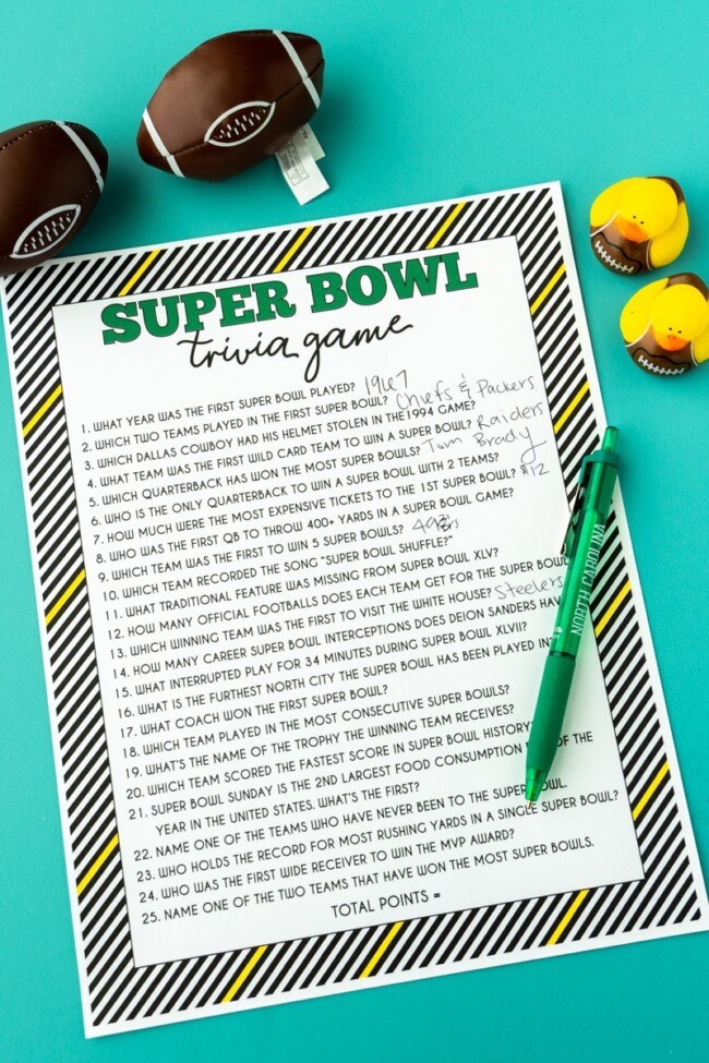 23 Best Super Bowl Party Games for Football Fans