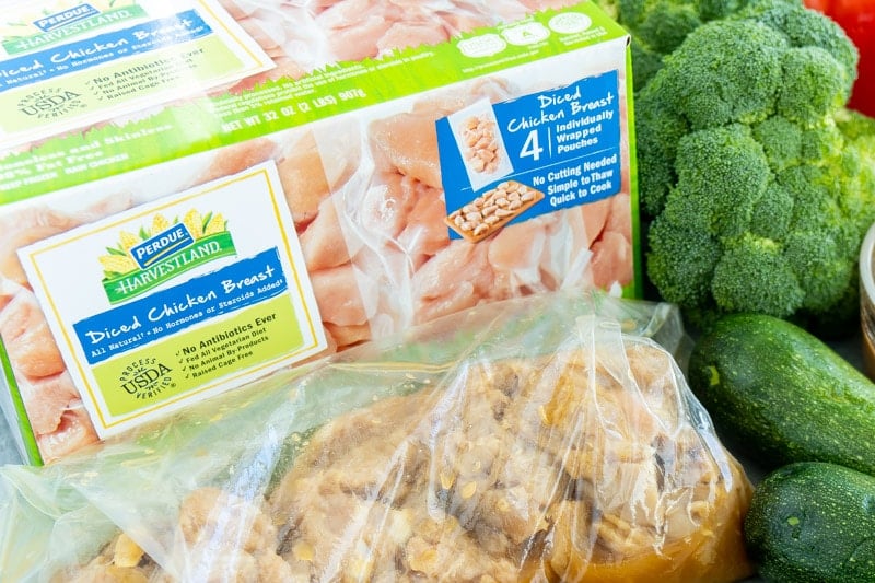 Ingredients for sheet pan teriyaki chicken