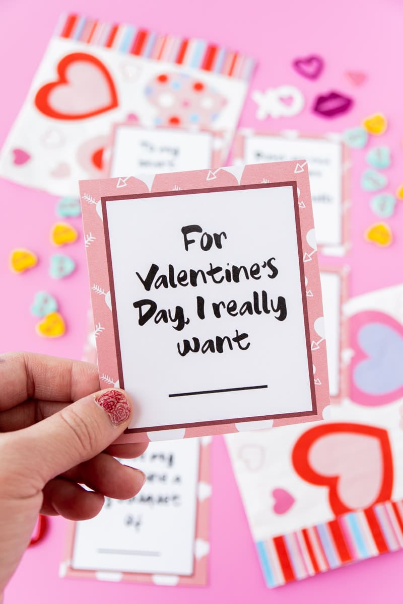 Valentines day card game