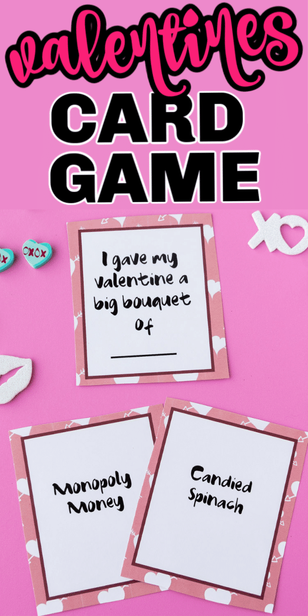 Free printable Valentines Day game for kids and adults! Perfect for a family-friendly Valentine's Day party! 