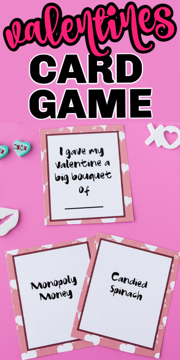 Free printable Valentines Day game for kids and adults! Perfect for a family-friendly Valentine's Day party!