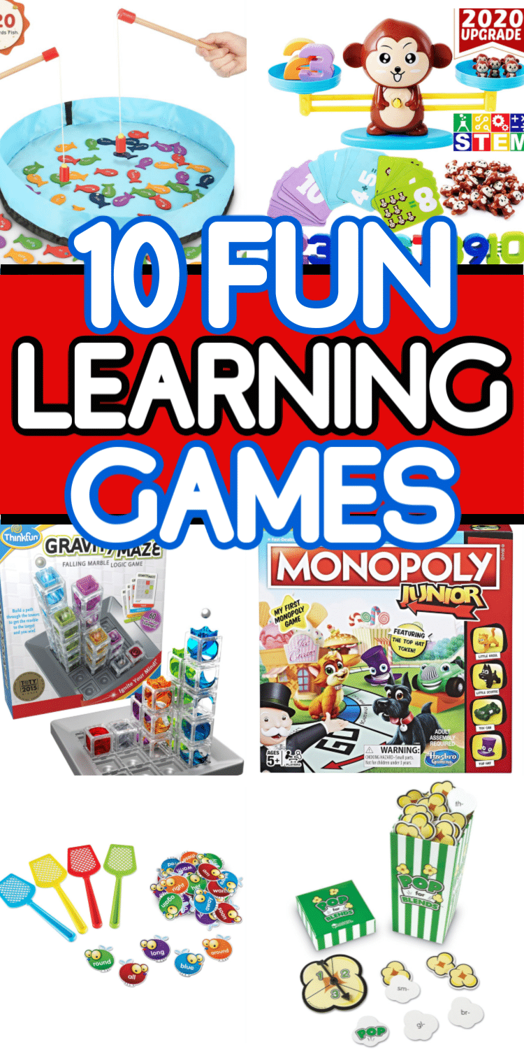 Make learning more fun with grade learning games! Perfect for 1st graders but also for any other elementary school aged kids! These learning games are so fun kids won't even realize they're learning - they'll just realize they're having fun! 