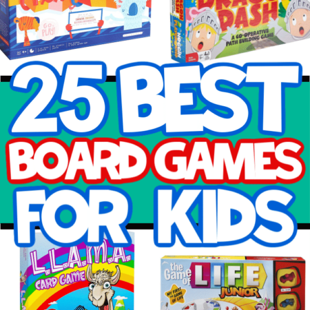 Twenty-five of the best board games for kids whether you want something educational, fun for kids and adults, or just something to entertain the kids for a few hours! Perfect if you want something other than classic board games for kids to add to your game closet!
