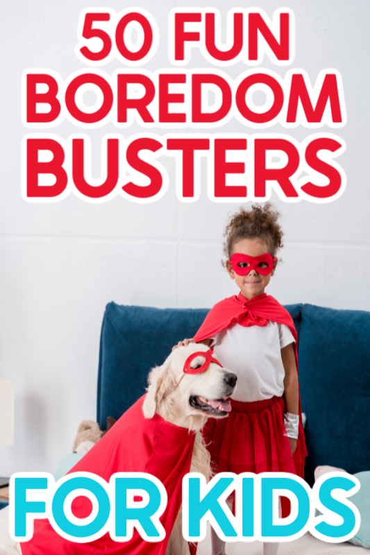 Kids dressed up doing boredom busters