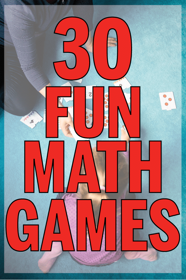 30 of the most fun math games for kids! Printable games, free math games, and more!