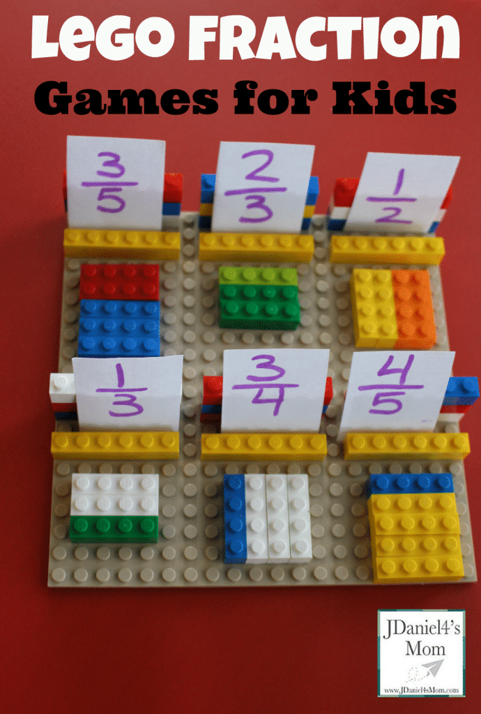 Fun math games with Legos