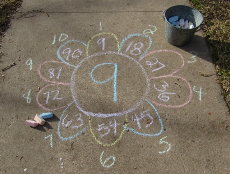 Outdoor math games