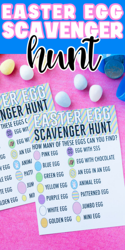 This fun Easter egg scavenger hunt will have kids hunting for different types of Easter eggs, not just as many as they can find! It's the perfect change to a traditional Easter egg hunt an Easter activity that kids will love!