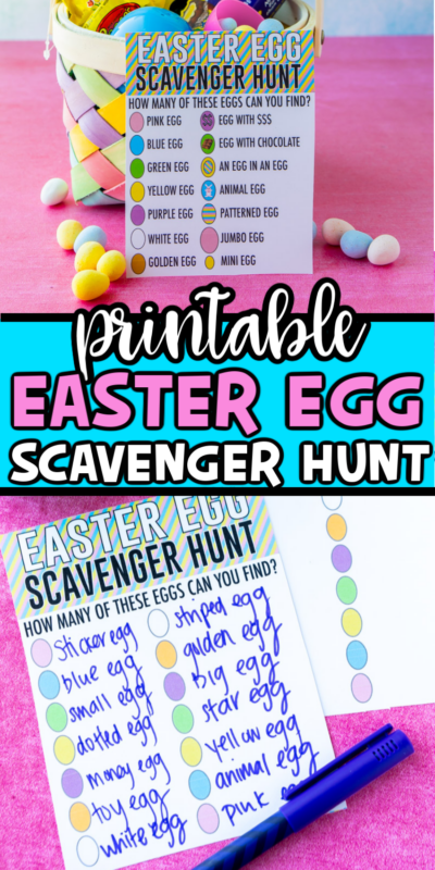 This fun Easter egg scavenger hunt will have kids hunting for different types of Easter eggs, not just as many as they can find! It's the perfect change to a traditional Easter egg hunt an Easter activity that kids will love!