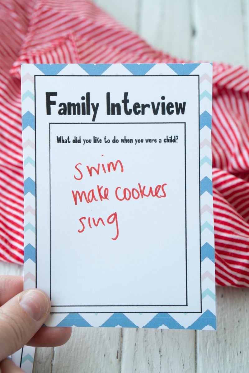 Answered family interview questions