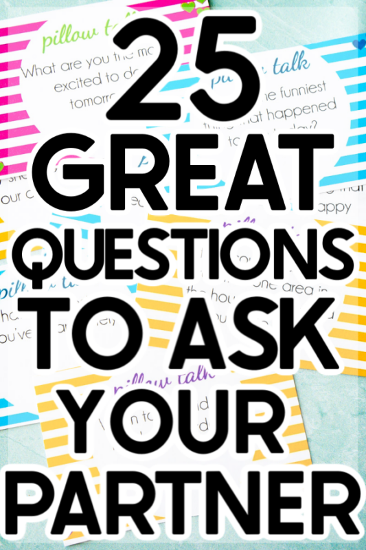 These pillow talk questions are perfect for deep conversations late at night, an at home date night, or just to reconnect with your spouse or significant other! With 25 free printable pillow talk questions, you'll have something new to talk about every day! 