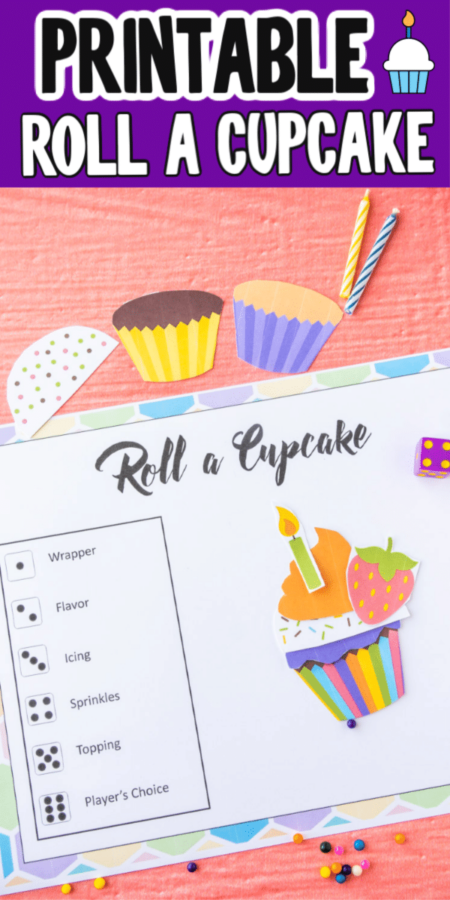 Roll A Cupcake Game {Free Printable} - Play Party Plan