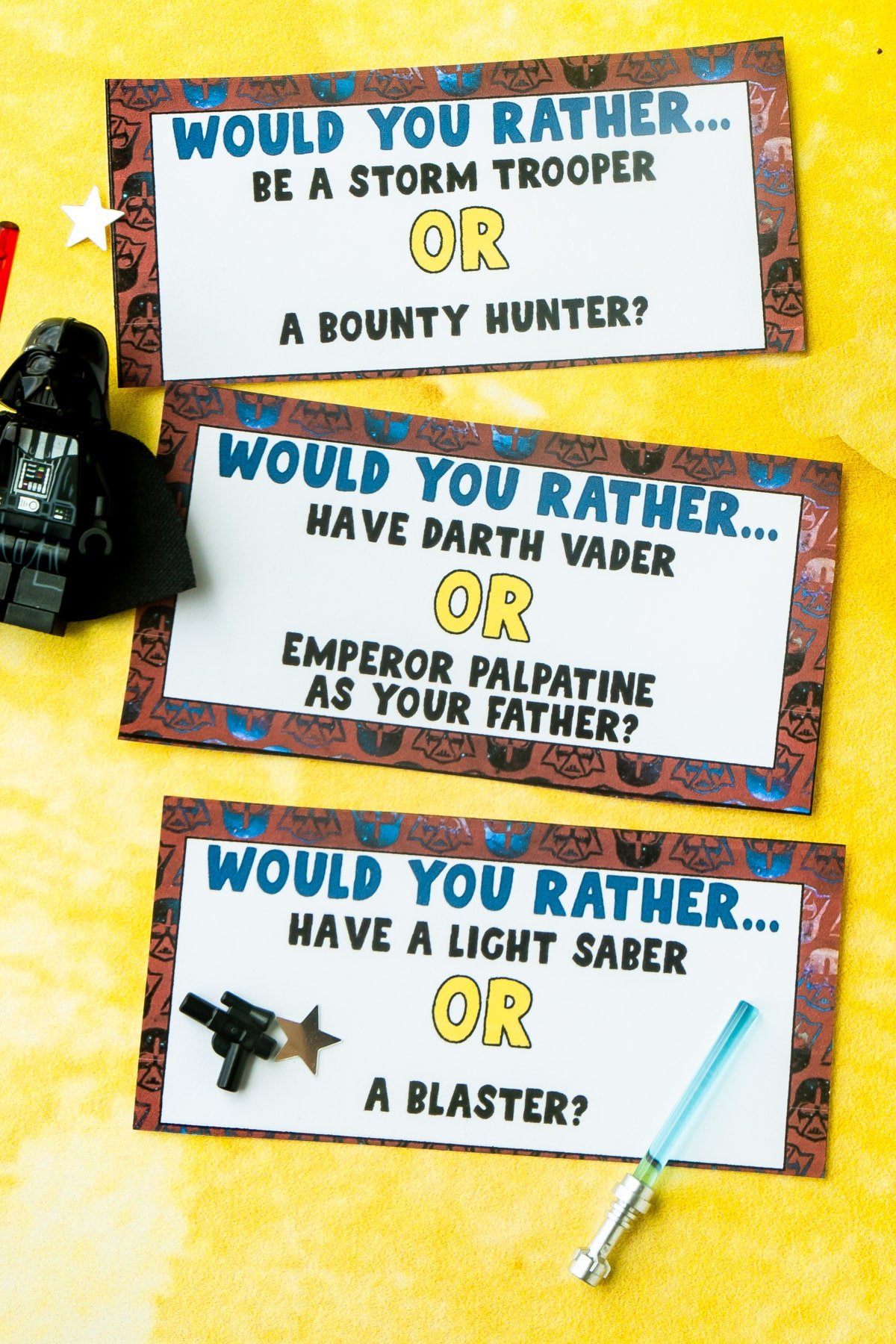 Star Wars Would You Rather Cards