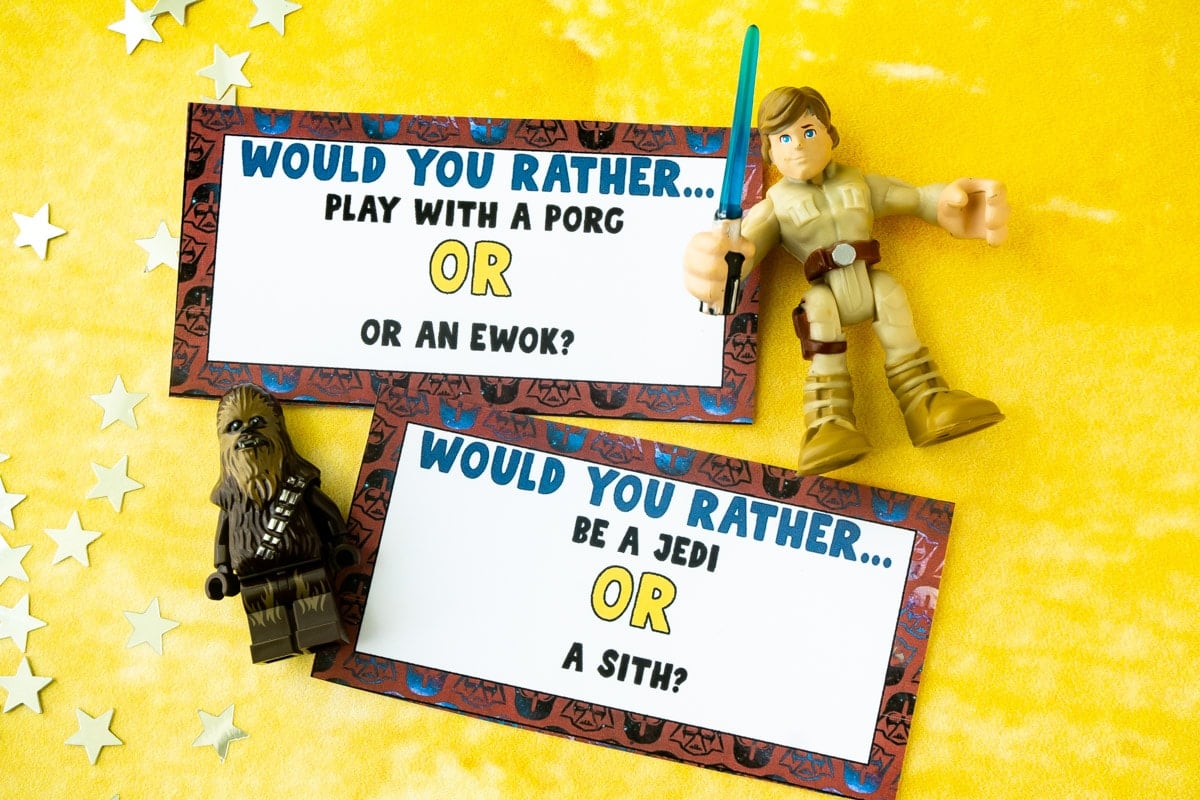 Free Printable Star Wars Would You Rather Questions