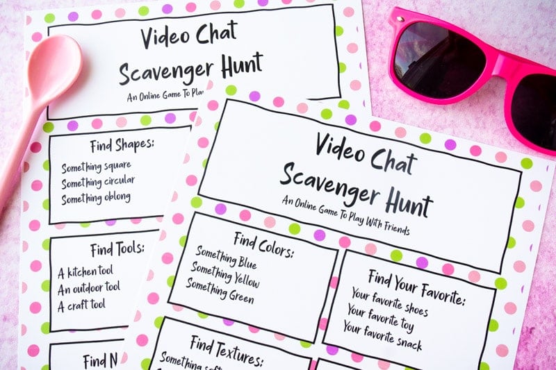 Video scavenger hunt paper