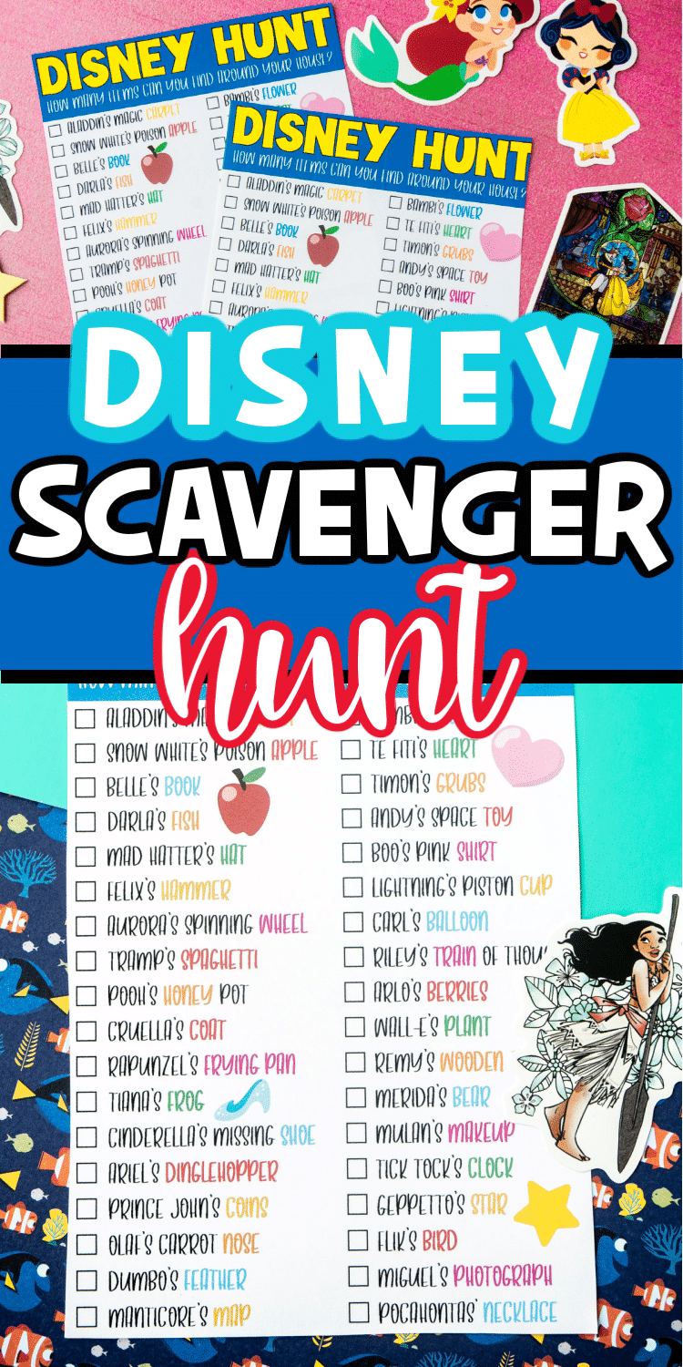 Disney Scavenger Hunt for Kids {Free Printable} Play