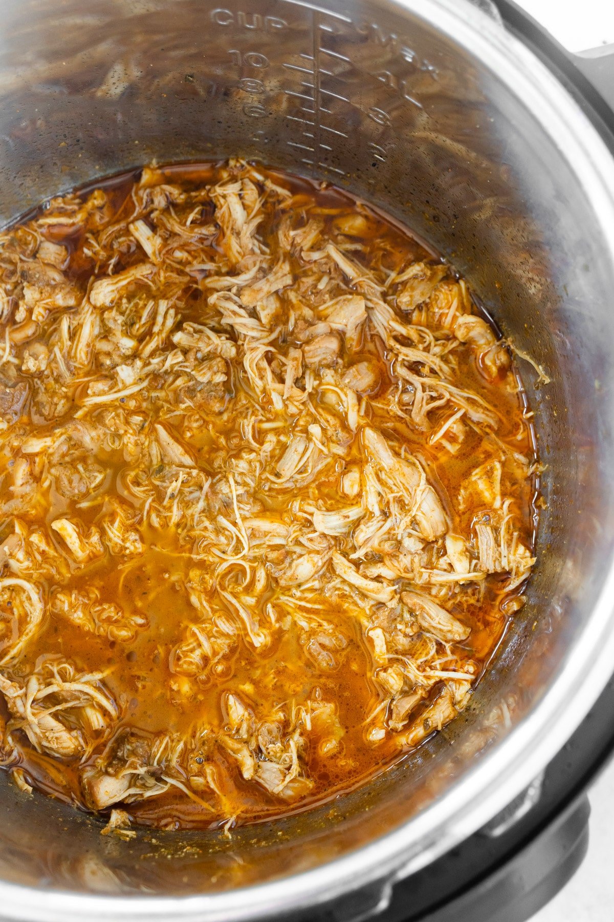 Shredded chicken tacos in an Instant Pot