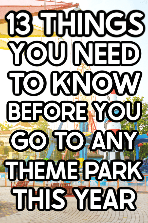 Amusement park image with text for Pinterest