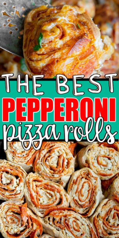Pepperoni rolls collage for Pinterest