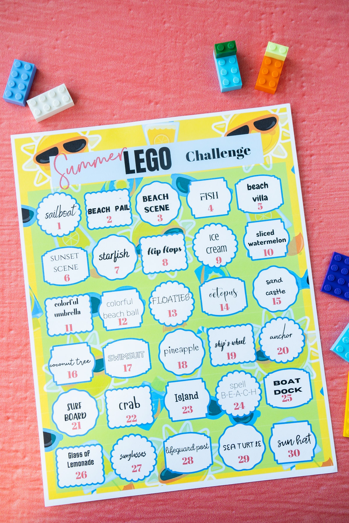 Summer Lego Challenge Ideas Free Printable Play Party Plan