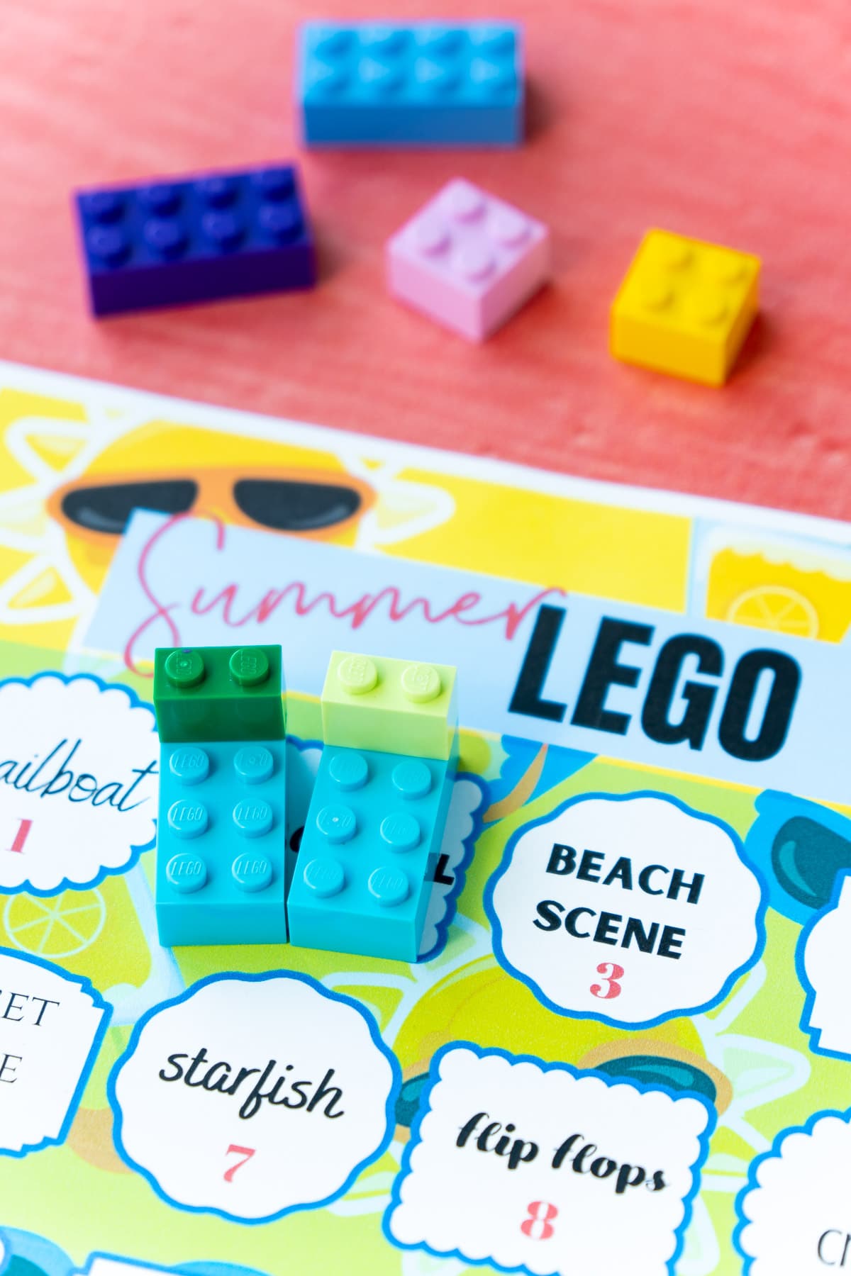 Beach chairs on top of lego challenge ideas