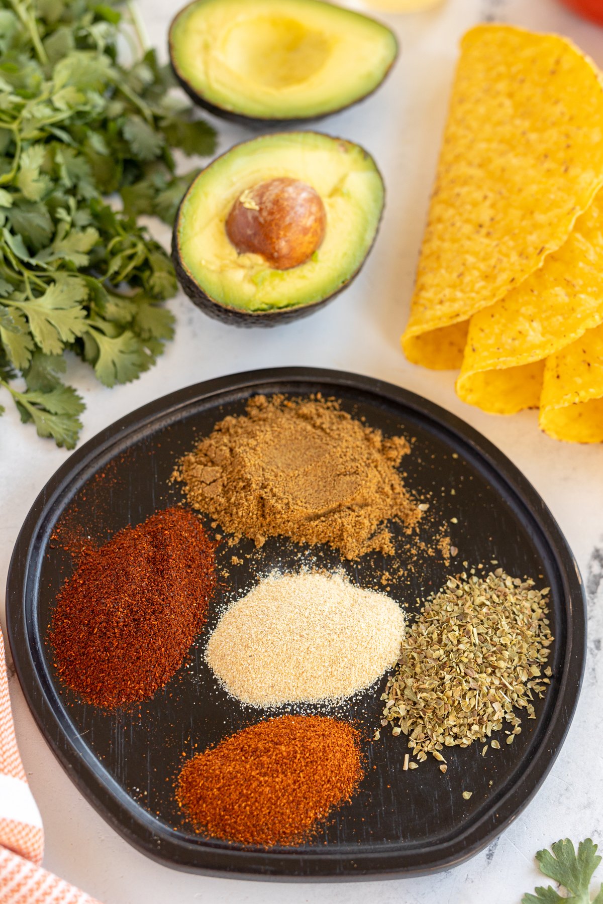 bowl of spices in homemade taco seasoning