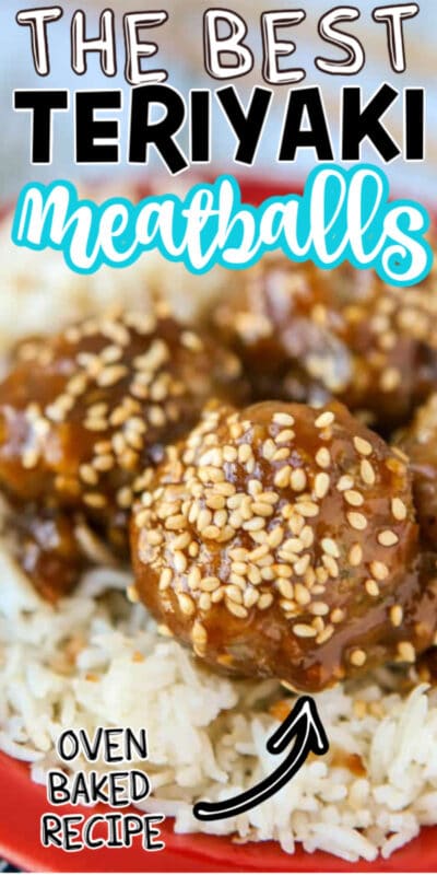 Collage of baked turkey meatball photos for Pinterest