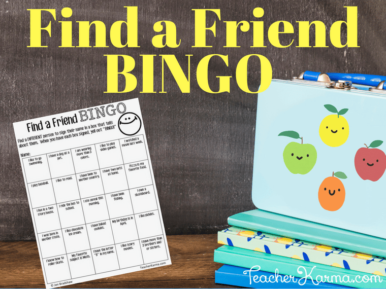 find a friend bingo game