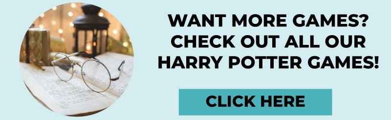 Blue horizontal bar with text and a Harry Potter image