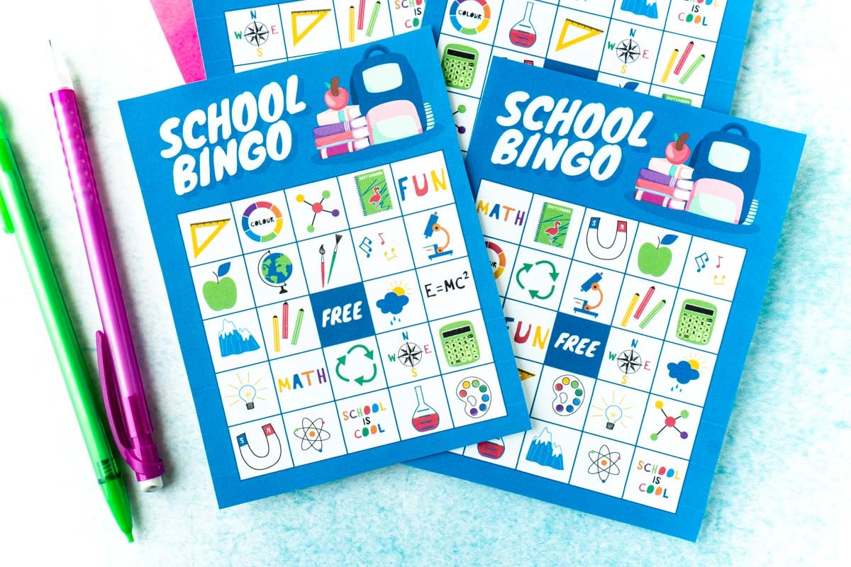 Back to School Bingo