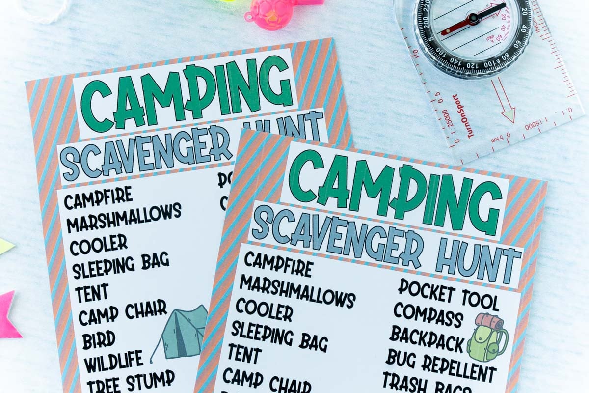 Free Printable Camping Scavenger Hunt
