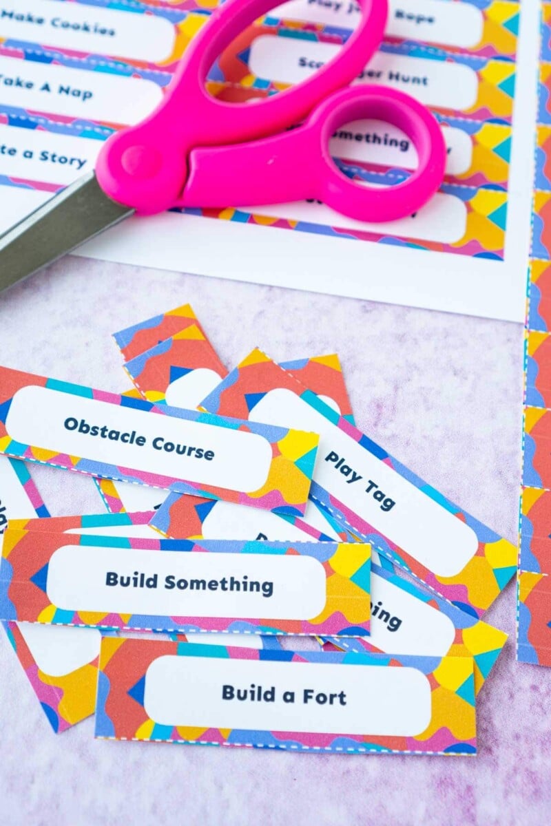 DIY Boredom Busters Jar {Free Printable Kids Activities} - Play Party Plan
