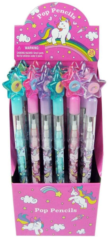 Box full of twenty unicorn themed pencils