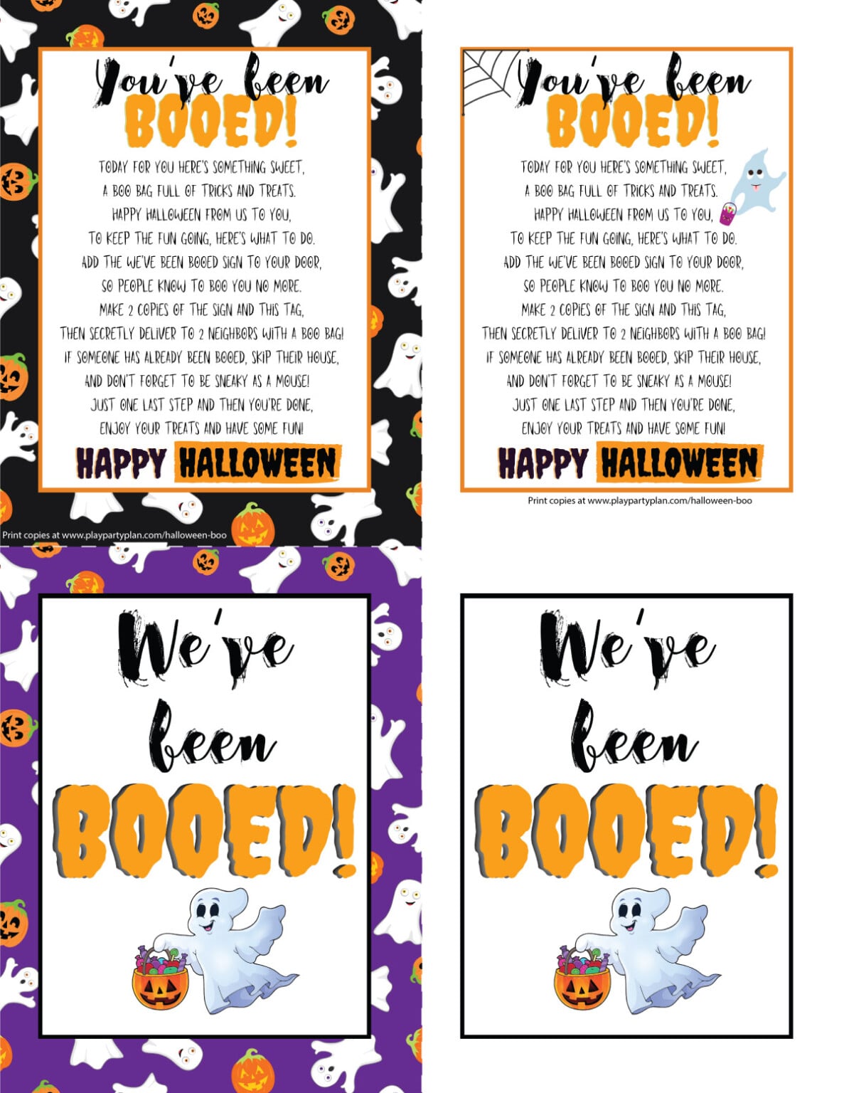 Free You�ve Been Booed Signs &amp; Halloween Boo Ideas Play Party Plan