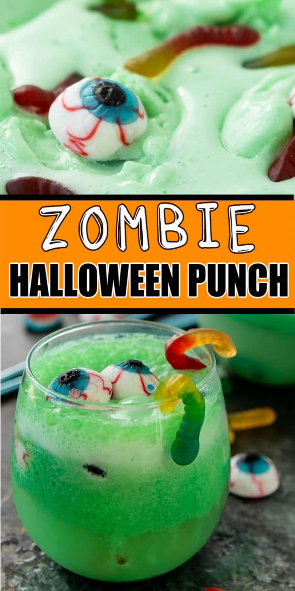 Zombie Halloween Punch For Kids non alcoholic Play Party Plan