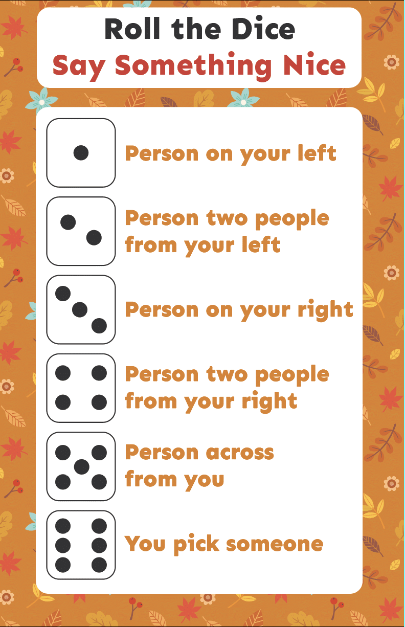 free printable thanksgiving dice game play party plan