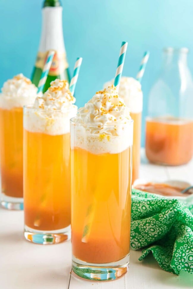 Sparkling Caramel Apple Drink (Non-Alcoholic) - Play Party Plan
