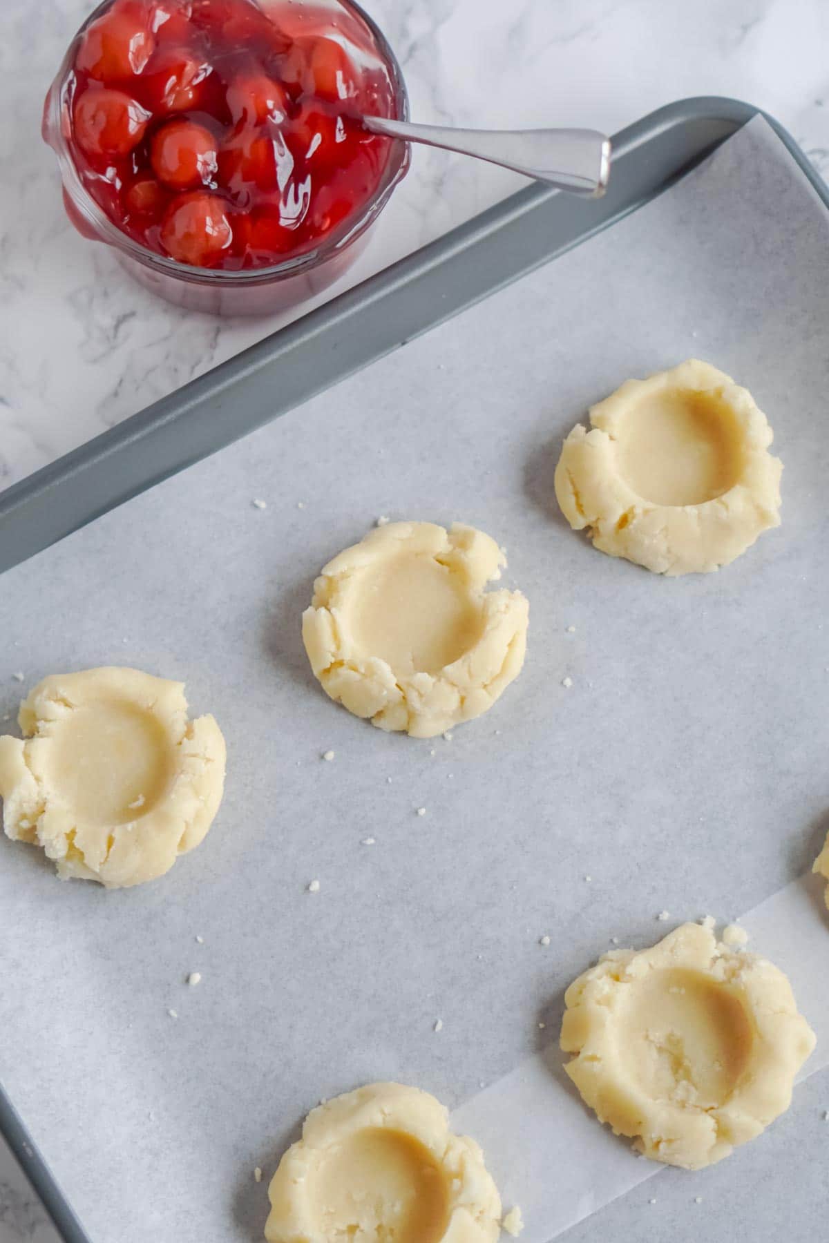 Cherry cheesecake cookies without the cheesecake