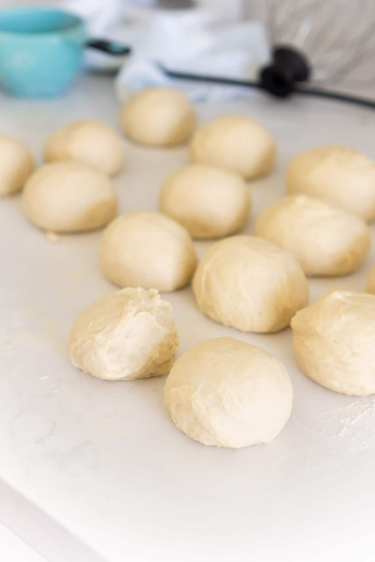 Roll dough on a piece of parchment paper