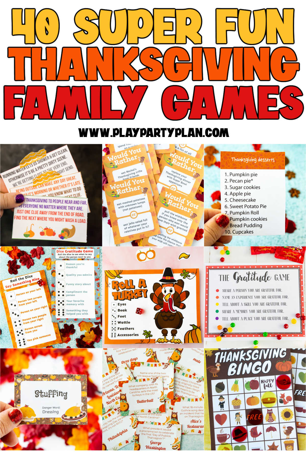 Free Printable Thanksgiving Games For The Family