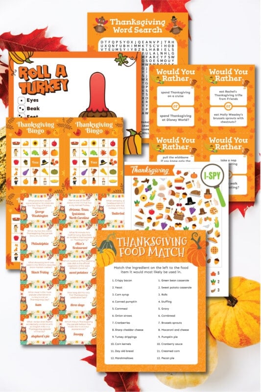 70 Fun Thanksgiving Would You Rather Questions (Free Printable)