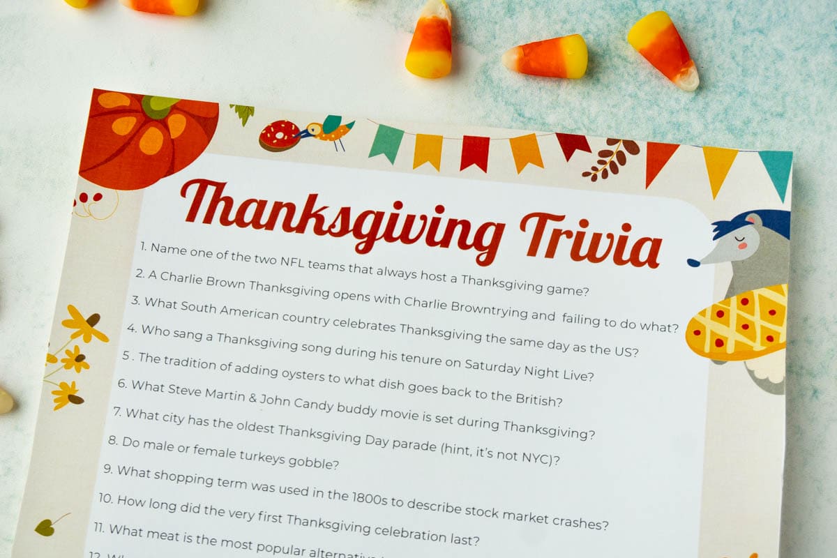 Thanksgiving Trivia Game Turkey Trivia (Download Now) 