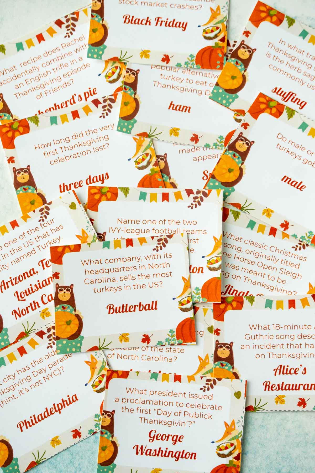 Free Printable Thanksgiving Trivia Questions Play Party Plan30