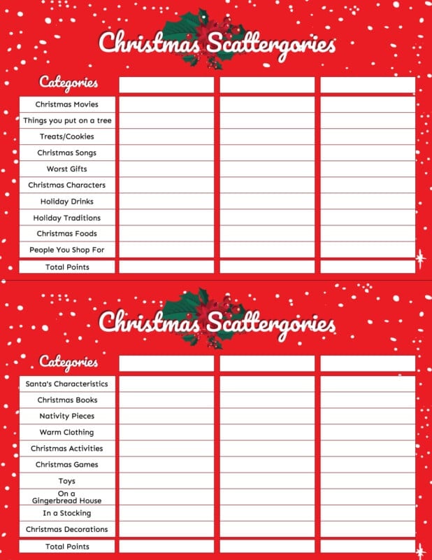 Free Printable Christmas Scattergories Game Play Party Plan free-printable-christmas-scattergories-game-play-party-plan