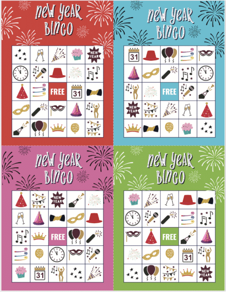 New Years Eve Bingo Printable