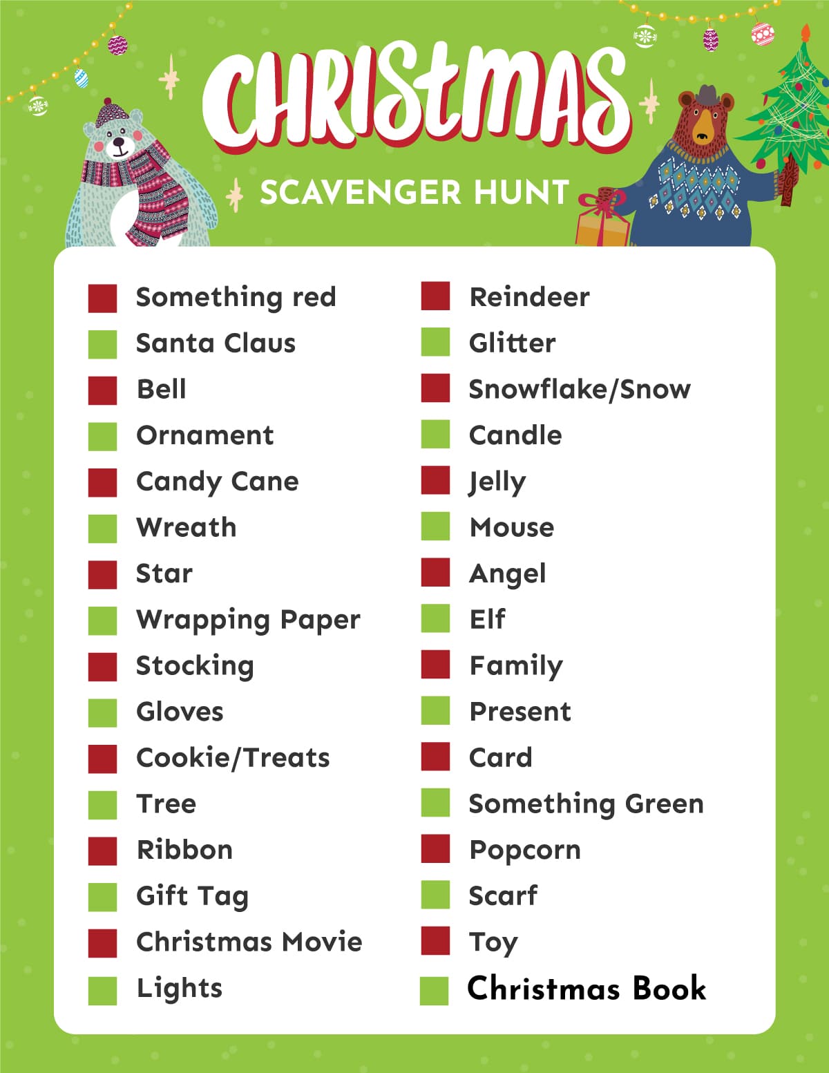 Free Printable Christmas Scavenger Hunt List Play Party Plan free-printable-christmas-scavenger-hunt-list-play-party-plan