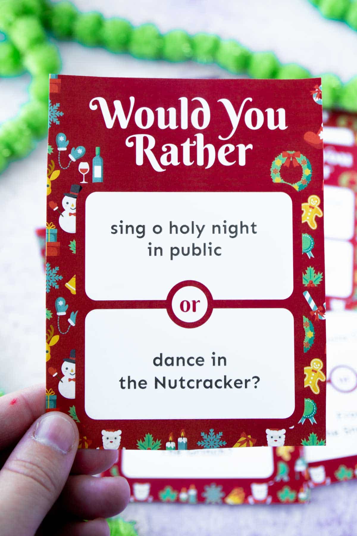 50  Christmas Would You Rather Questions  Print Free  - 57