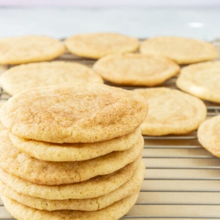 Stack of soft snickerdoodles