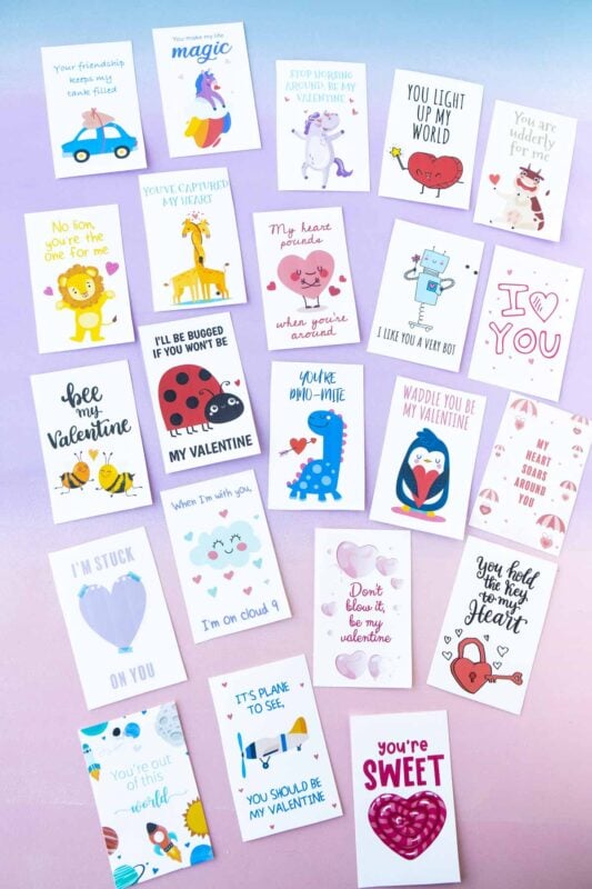 Car Valentines, Printable Cards - My Party Design